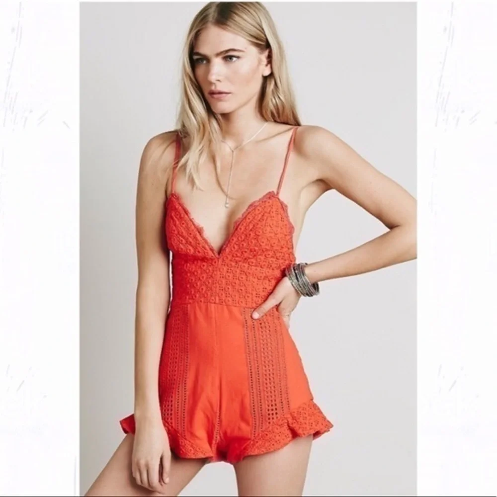 Free People The Jetset Diaries Love Struck Romper
